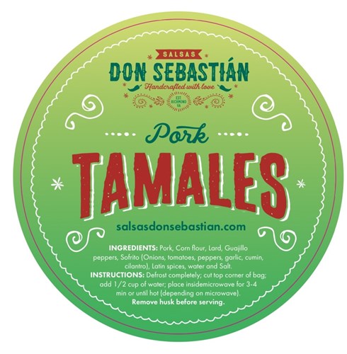 Frozen Tamales (Pork) Pack of 4