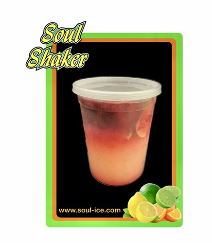 Limeade with blackberry fusion